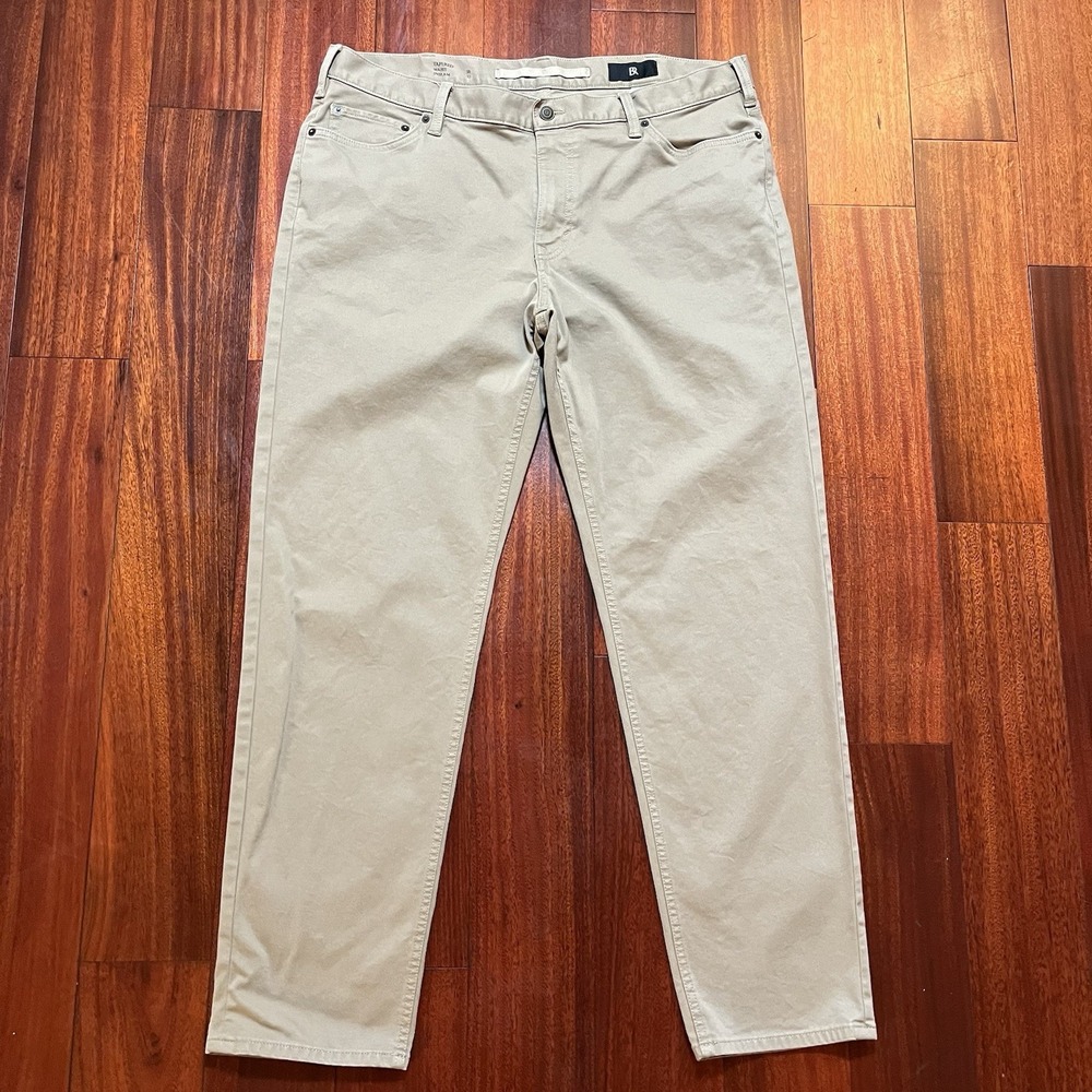 Banana Republic Jeans Men 38x32 Tan Tapered The Traveler Stretch Beige Khaki